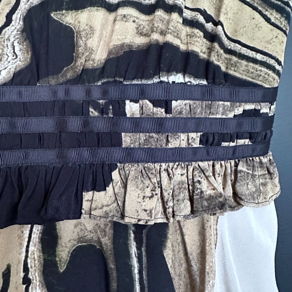 NWT | The Kooples | Silk | Marble Print | Mini Dress - Picture 8 of 12